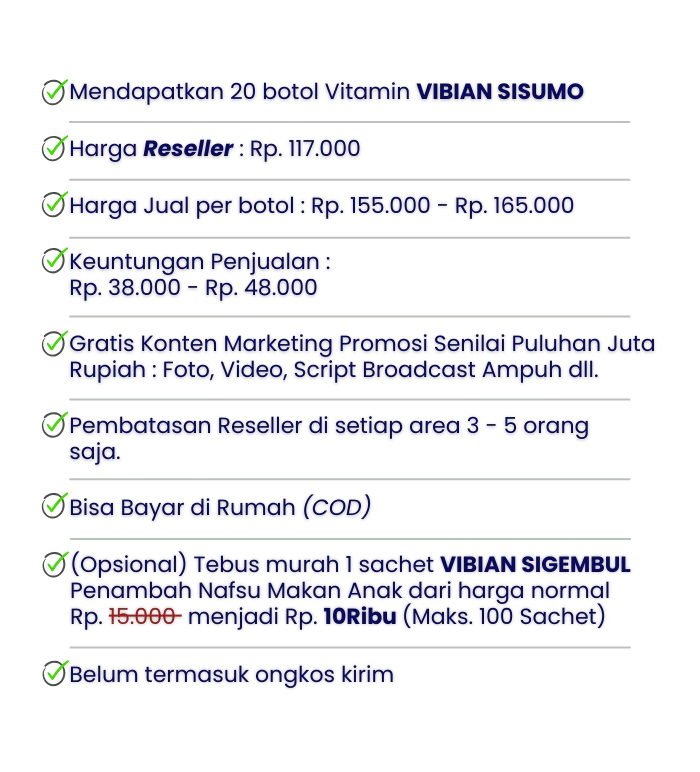 harga vitamin sisumo